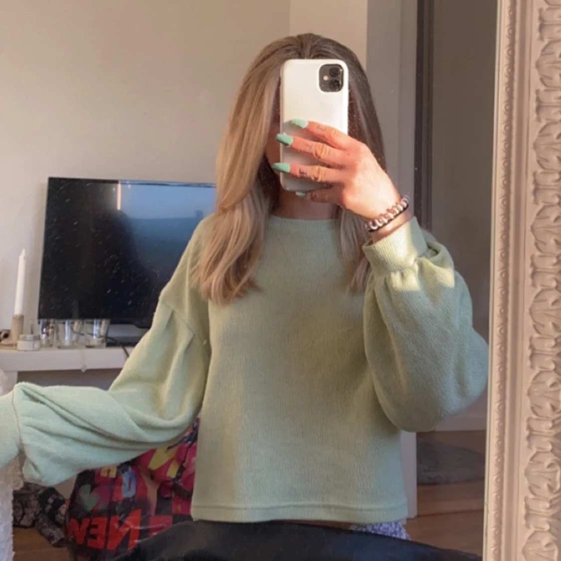 Mint grön sommar topp