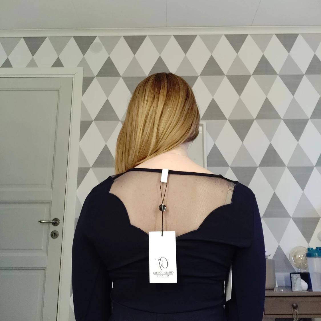 Mörkblå klänning - 90