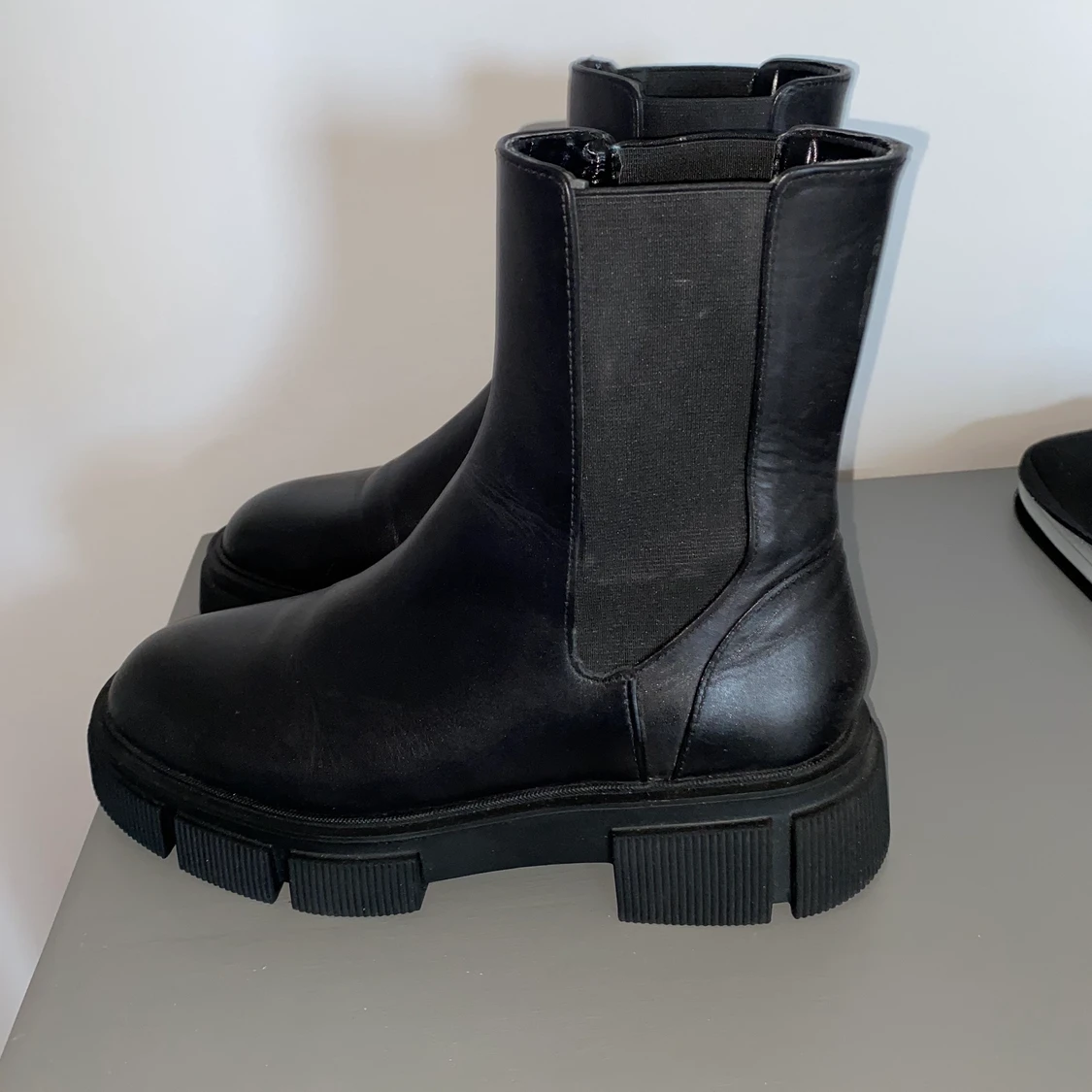 Boots från zara i äkta läder - 91