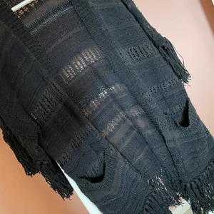 Lång kofta Ralph Lauren Denim&Supply XS  - Medellång svart kofta med fransar i XS från Denim & Supply (Ralph Lauren). Fint begagnat skick!