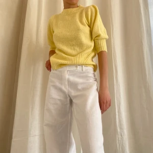 Gul stickad tröja - Superfin gul stickad tröja💛
