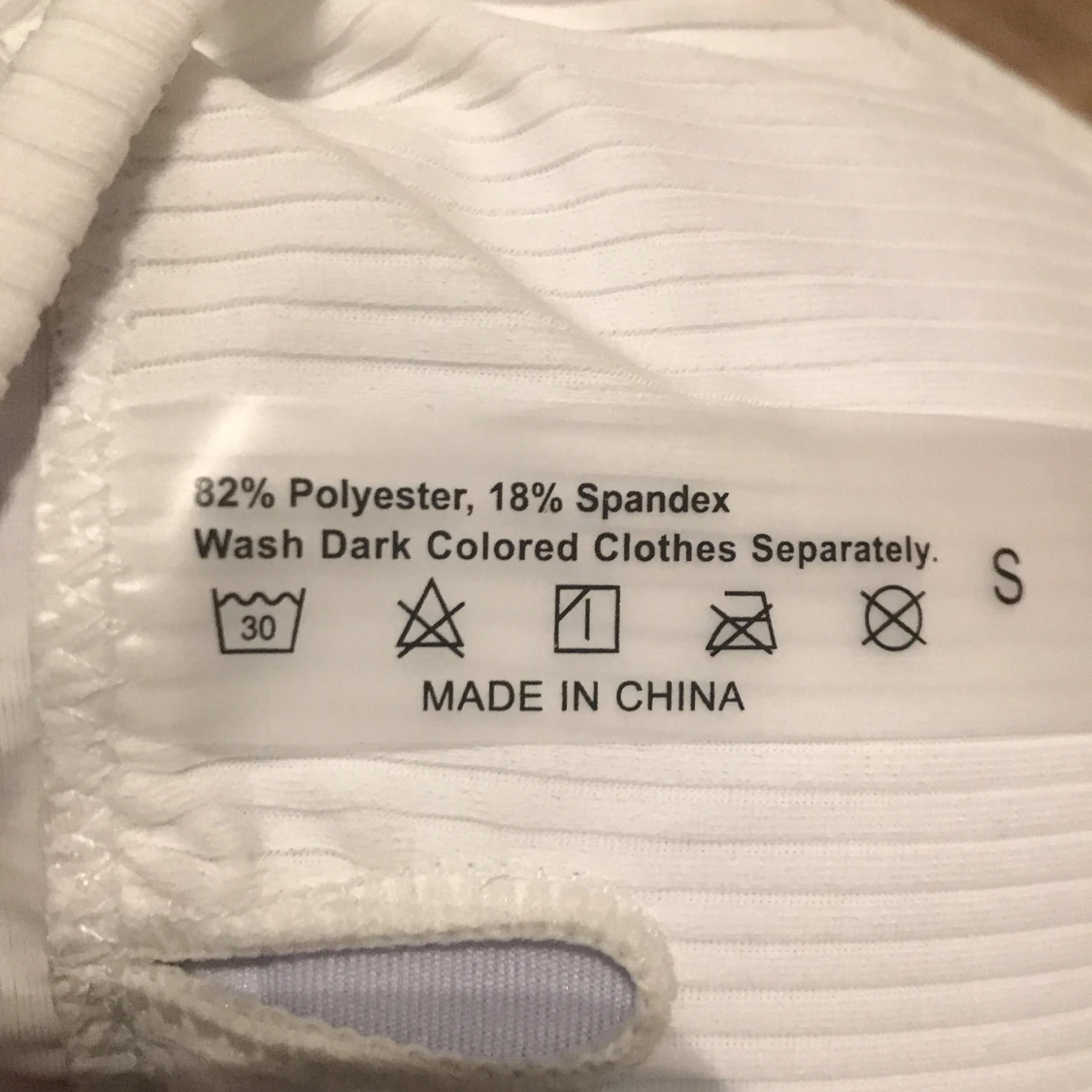 Vit bikini överdel strl S - 91