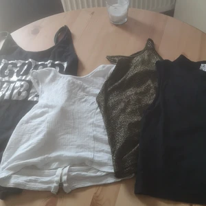 Söta toppar och body i S och XS - Säljer en påse med söta toppar i bra skick. Storlek S och XS. Alla dessa för 200kr. Men finns möjlighet att köpa för 50kr st om så önskas 