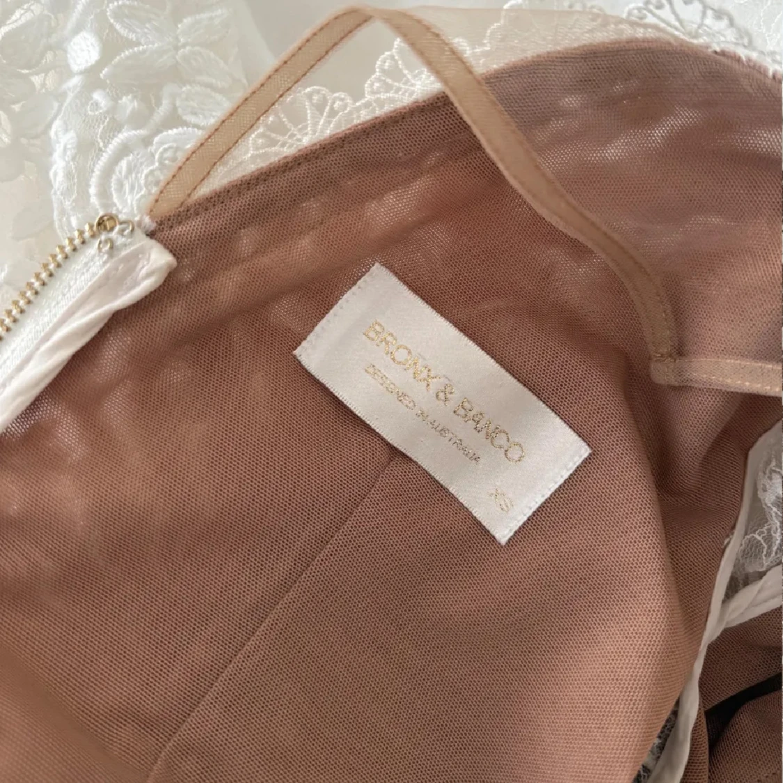 Vit spetsklänning  - 4