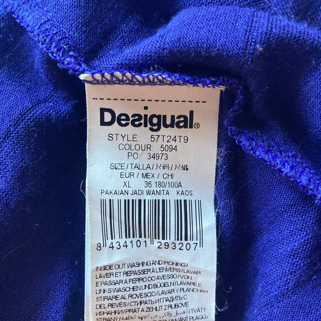 Lila långärmad topp från Desigual med spetsdetaljer - 4