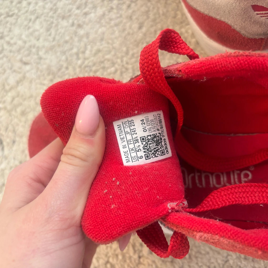 Röda Adidas Campus sneakers - 3