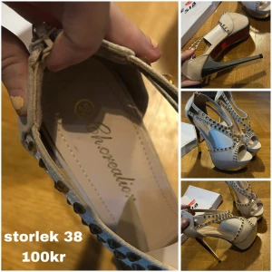 Beige Klackskor - oanvända, storlek 38.