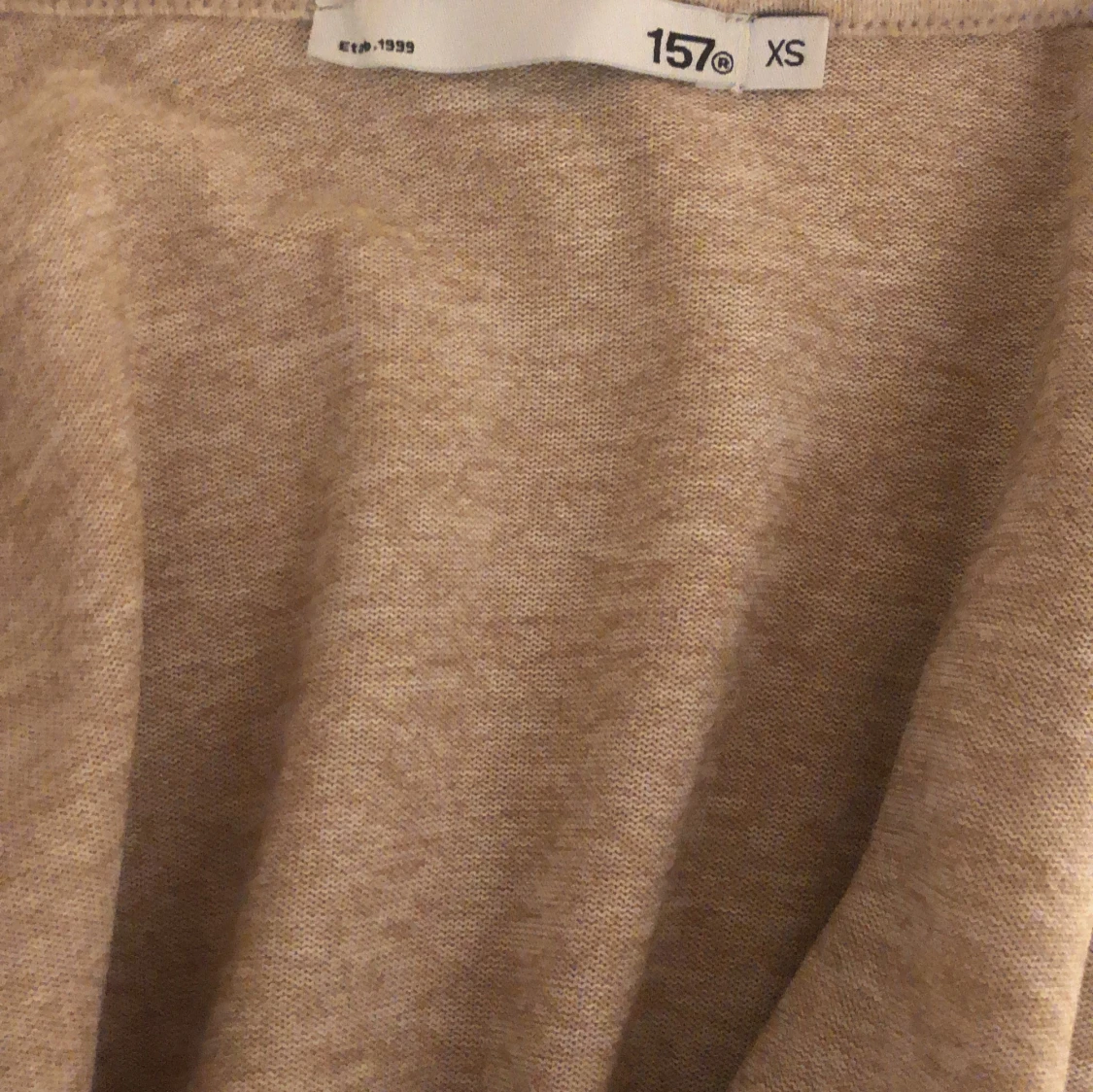 Beige kofta med knyt från 157, XS - 1