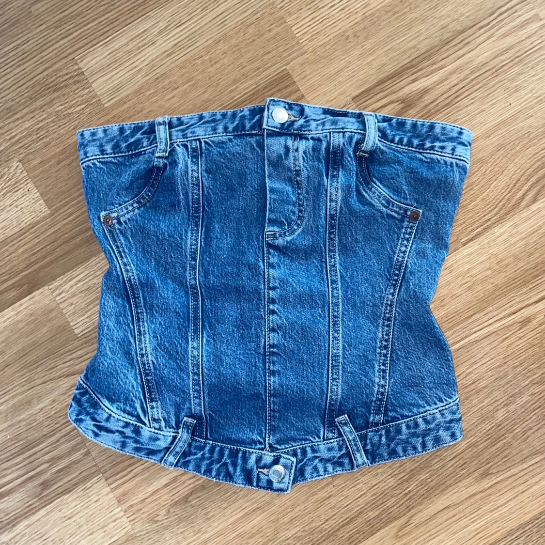 Jeans tubtopp från Zara - 1
