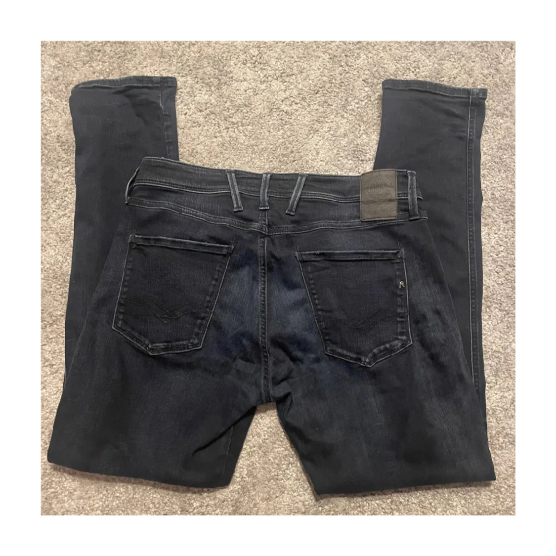 Replay Anbass svarta jeans, stl 34 - 1