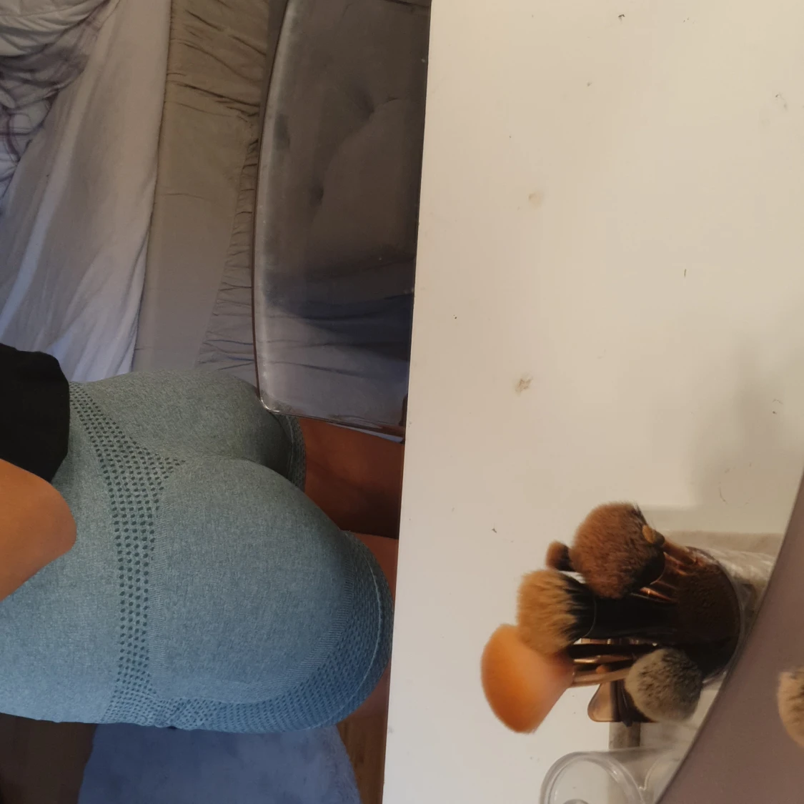 Gröna  tighta träningstights-shorts - 2