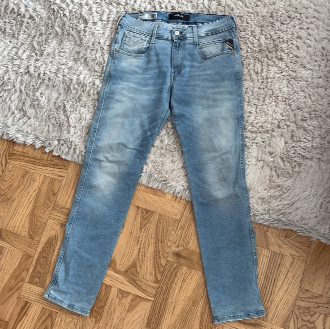 Replay Hyperflex ljusblå jeans