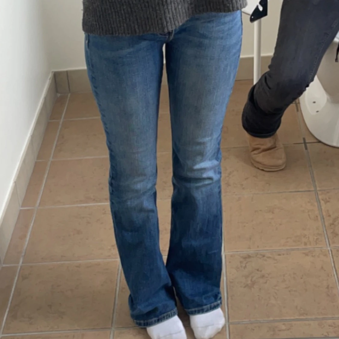 💕💕Blå bootcut jeans💖💖