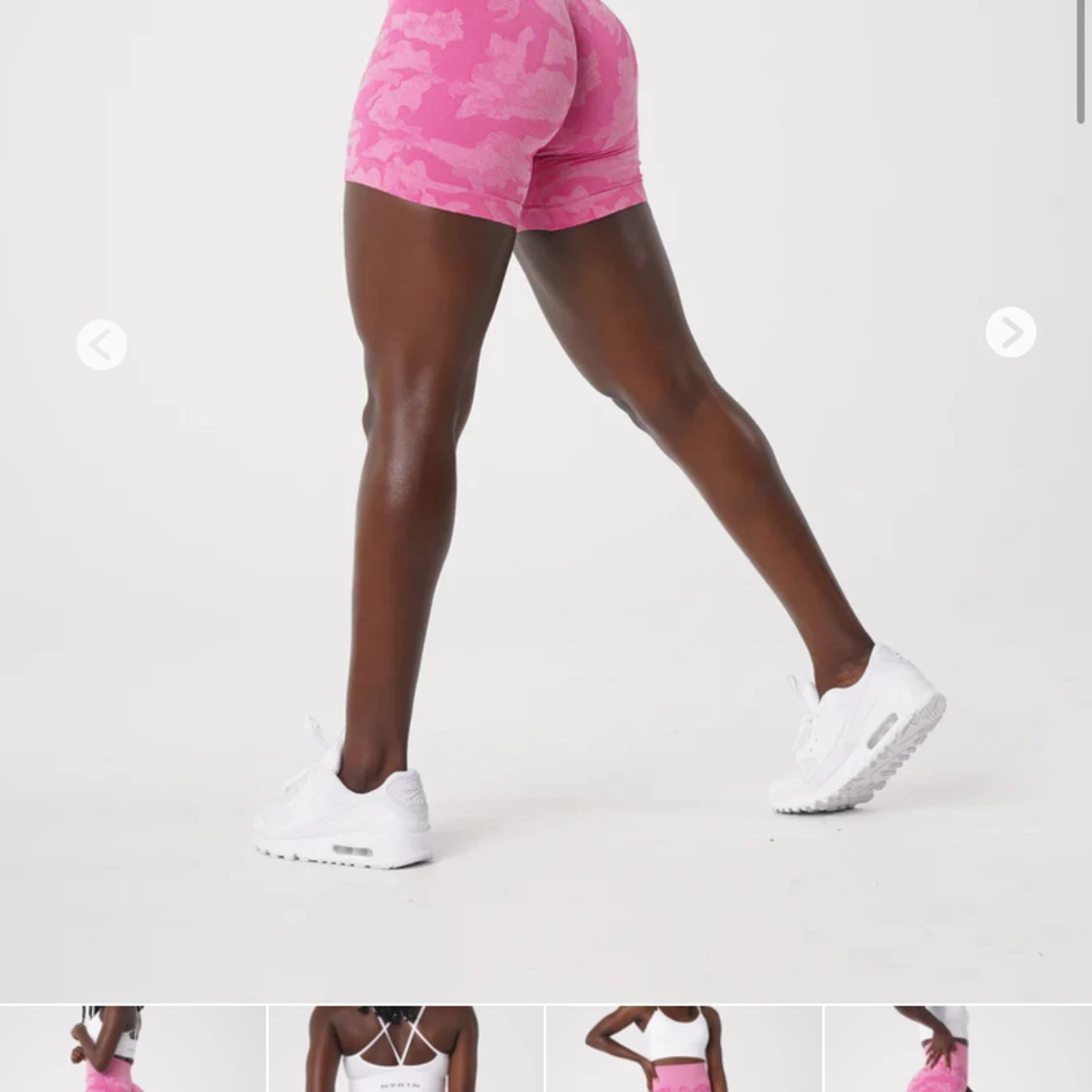 NVGTN bubble gum pink camo seamless shorts