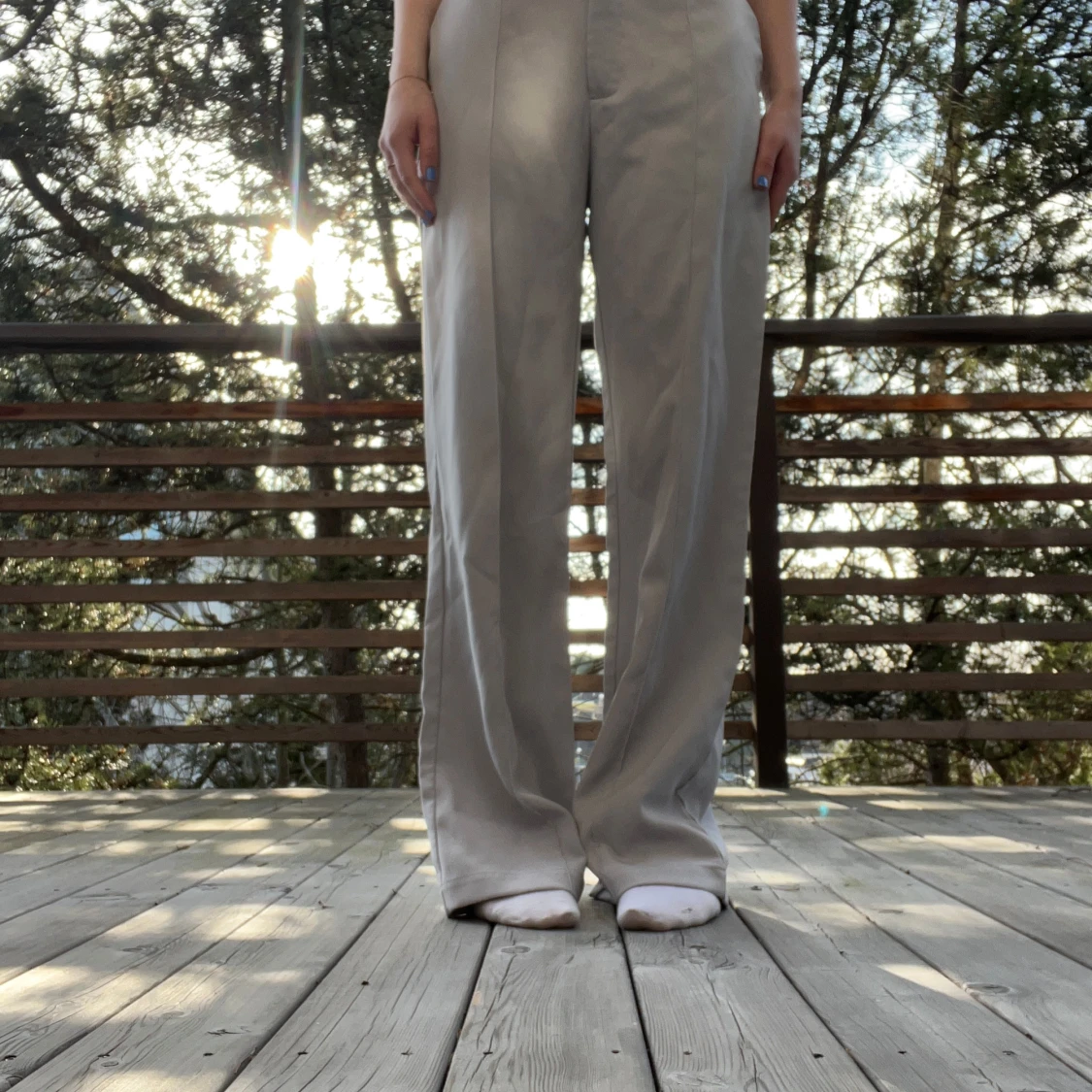 Grå kostymbyxor Venderby’s