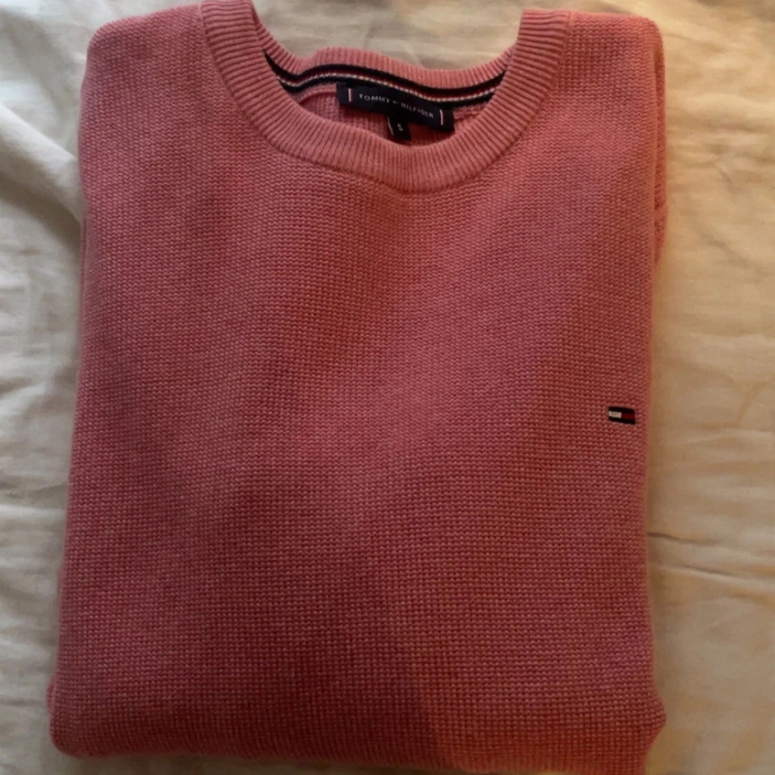 Rosa stickad tröja från Tommy Hilfiger - 1