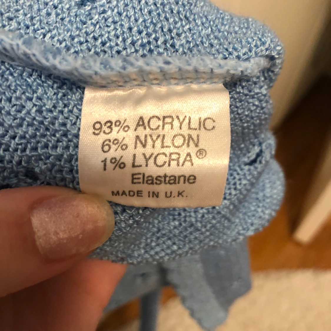 Ljusblå stickad tröja Side by Side - 3