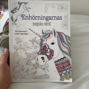 Enhörningarnas magiska värld målarbok - Följ med till enhörningarnas magiska värld! Denna målarbok är fylld av fantasifulla enhörningar, vackra landskap och detaljerade mönster. Perfekt för dig som älskar att färglägga och vill släppa loss kreativiteten med regnbågens alla färger.