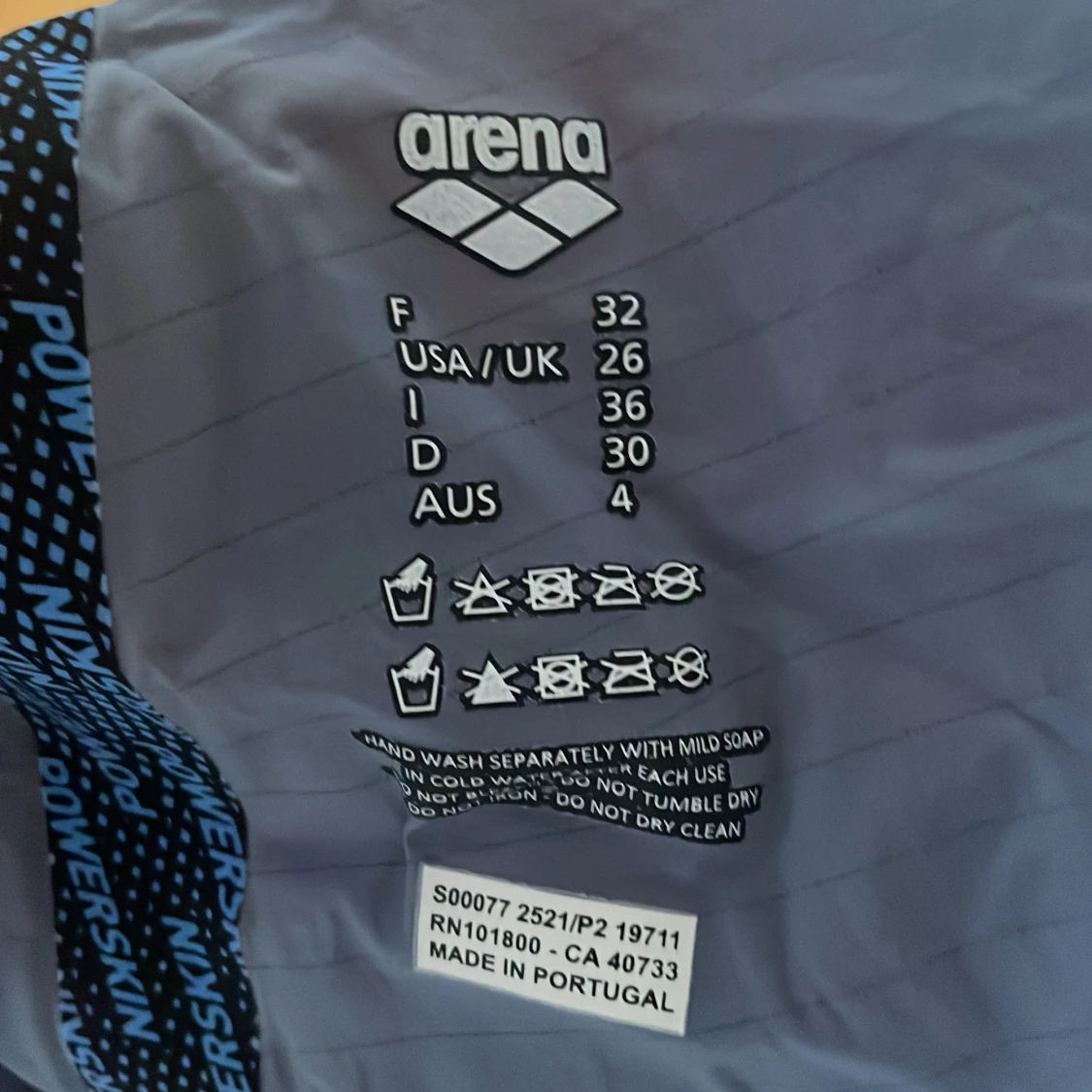 Röd baddräkt Arena Powerskin - 2