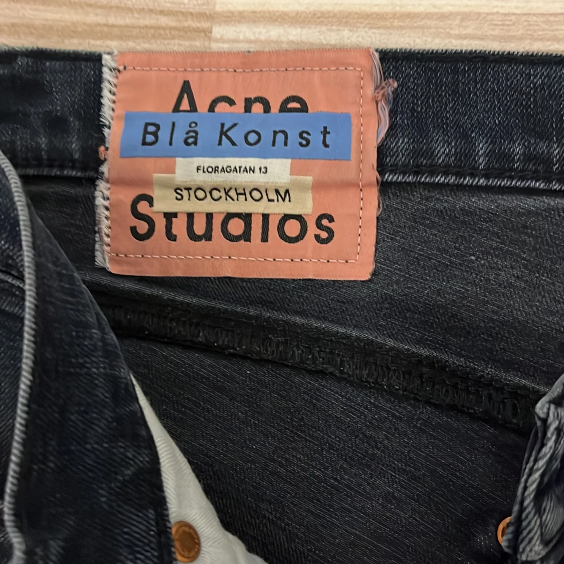 Mörkblå jeans från Acne Studios Blå Konst - 1