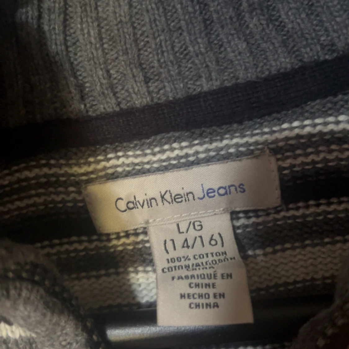 Randig stickad tröja från Calvin Klein Jeans - 2