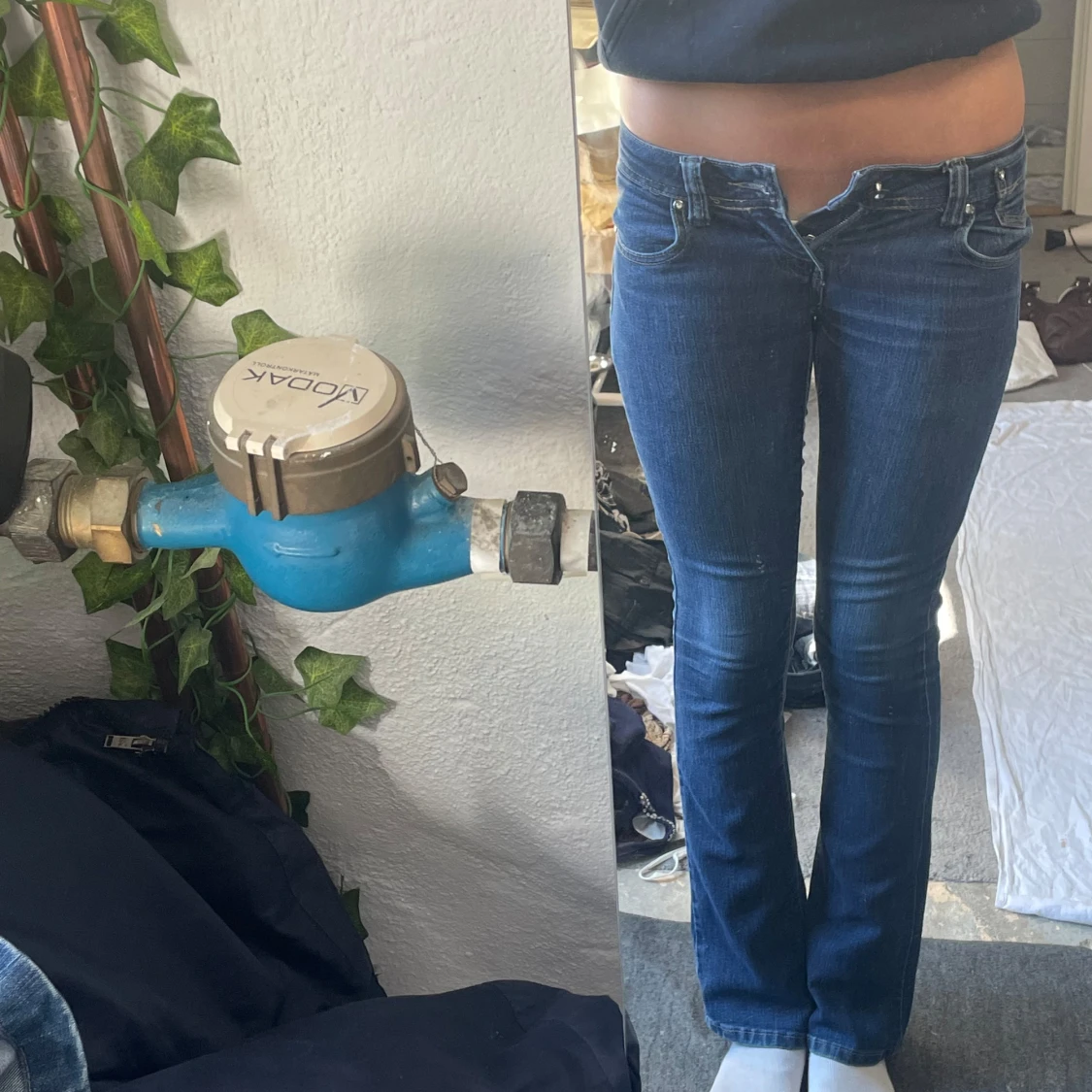 Lågmidjade jeans - 2