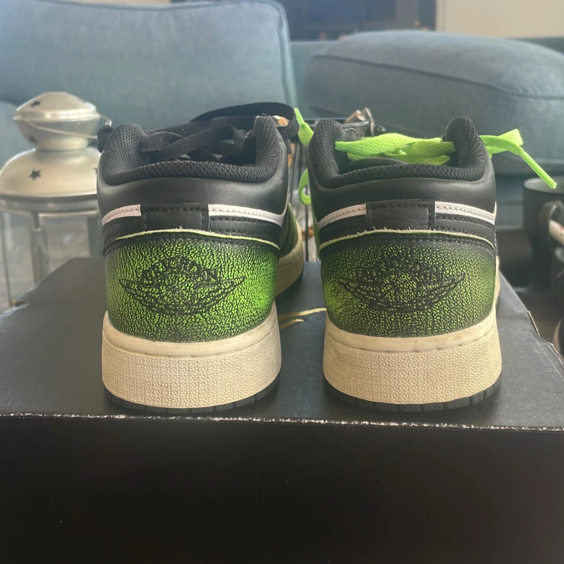 Nike Air Jordan 1 Low svart/grön - 3