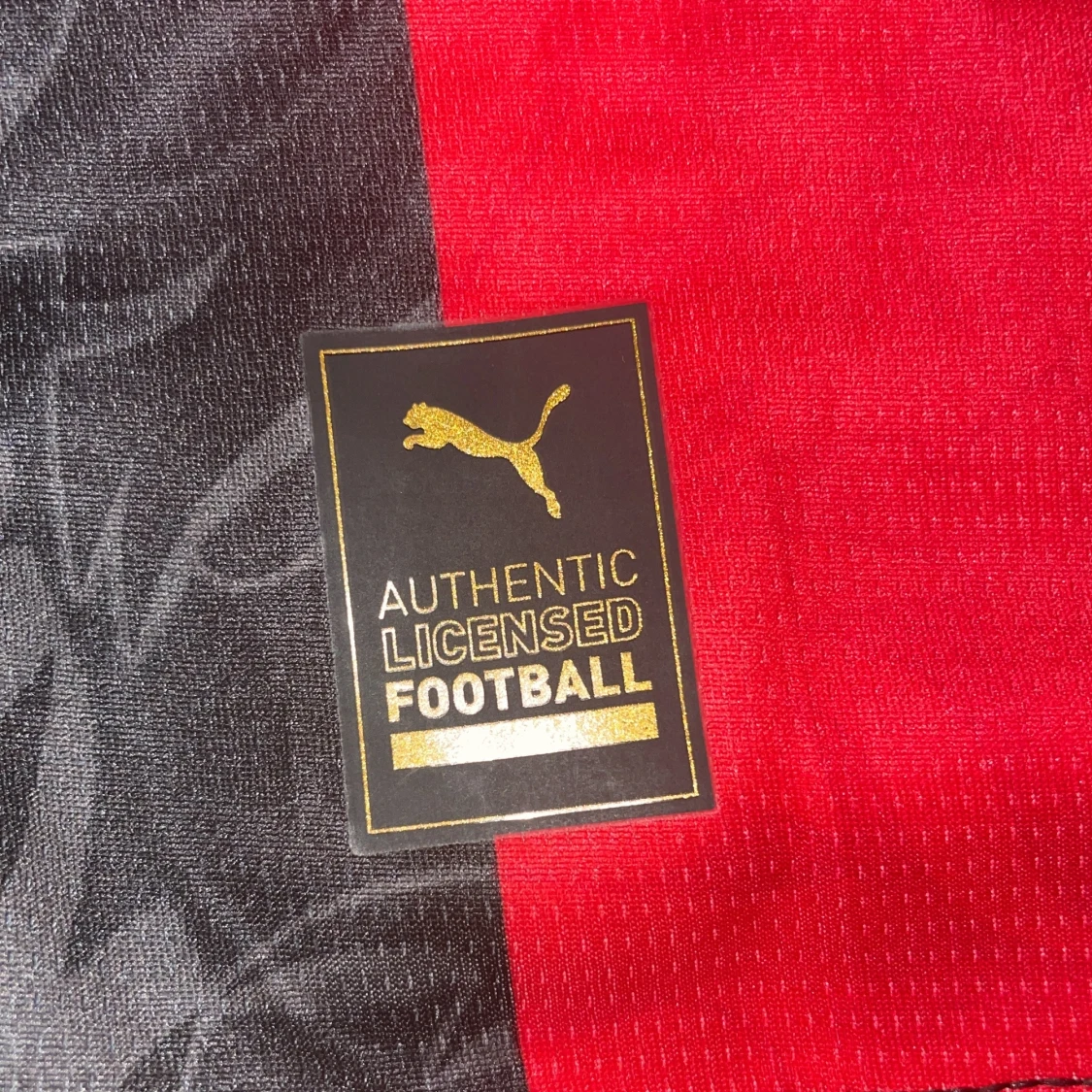 AC Milan Puma matchtröja röd/svart - 4