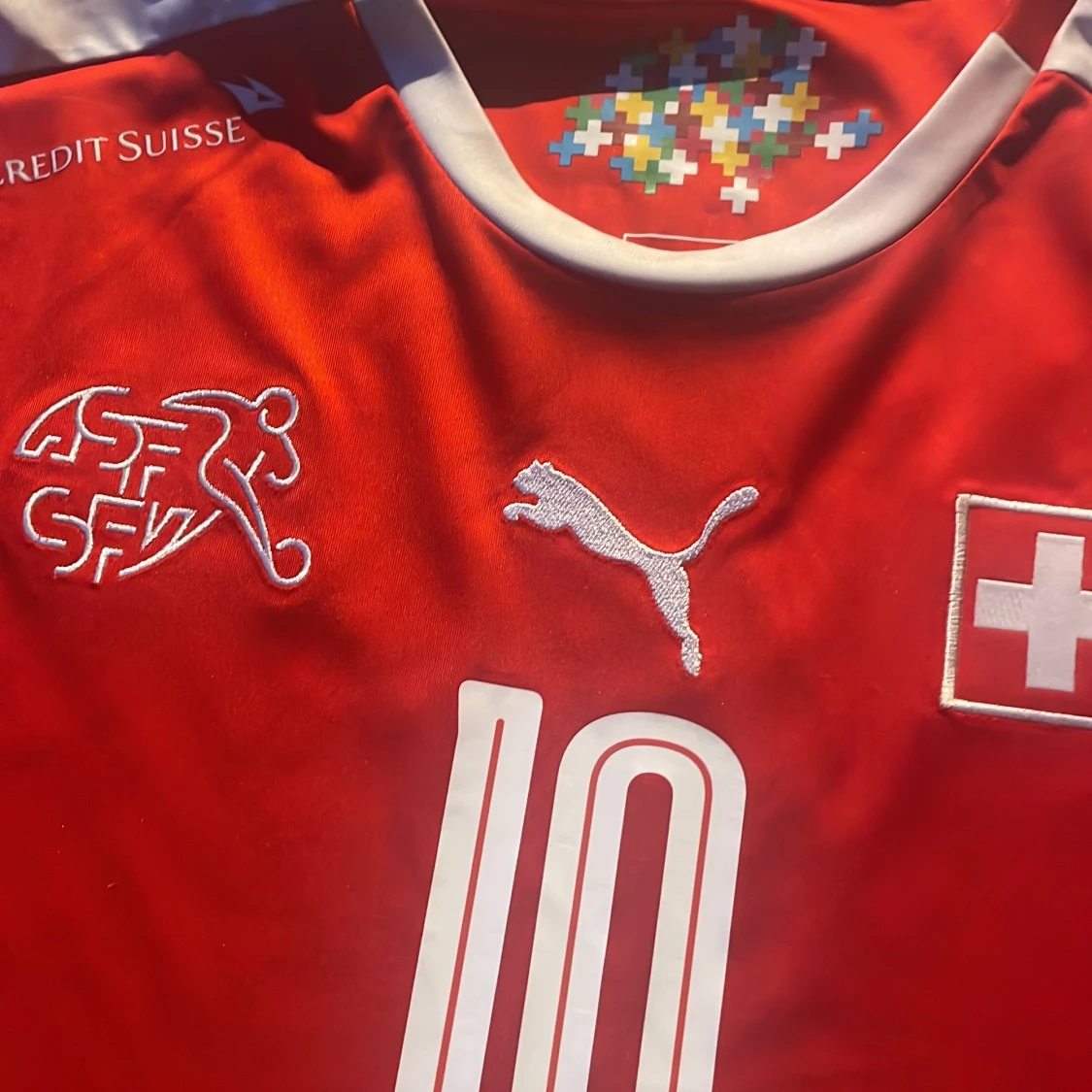 Schweiz Xhaka 10 Puma matchtröja - 2