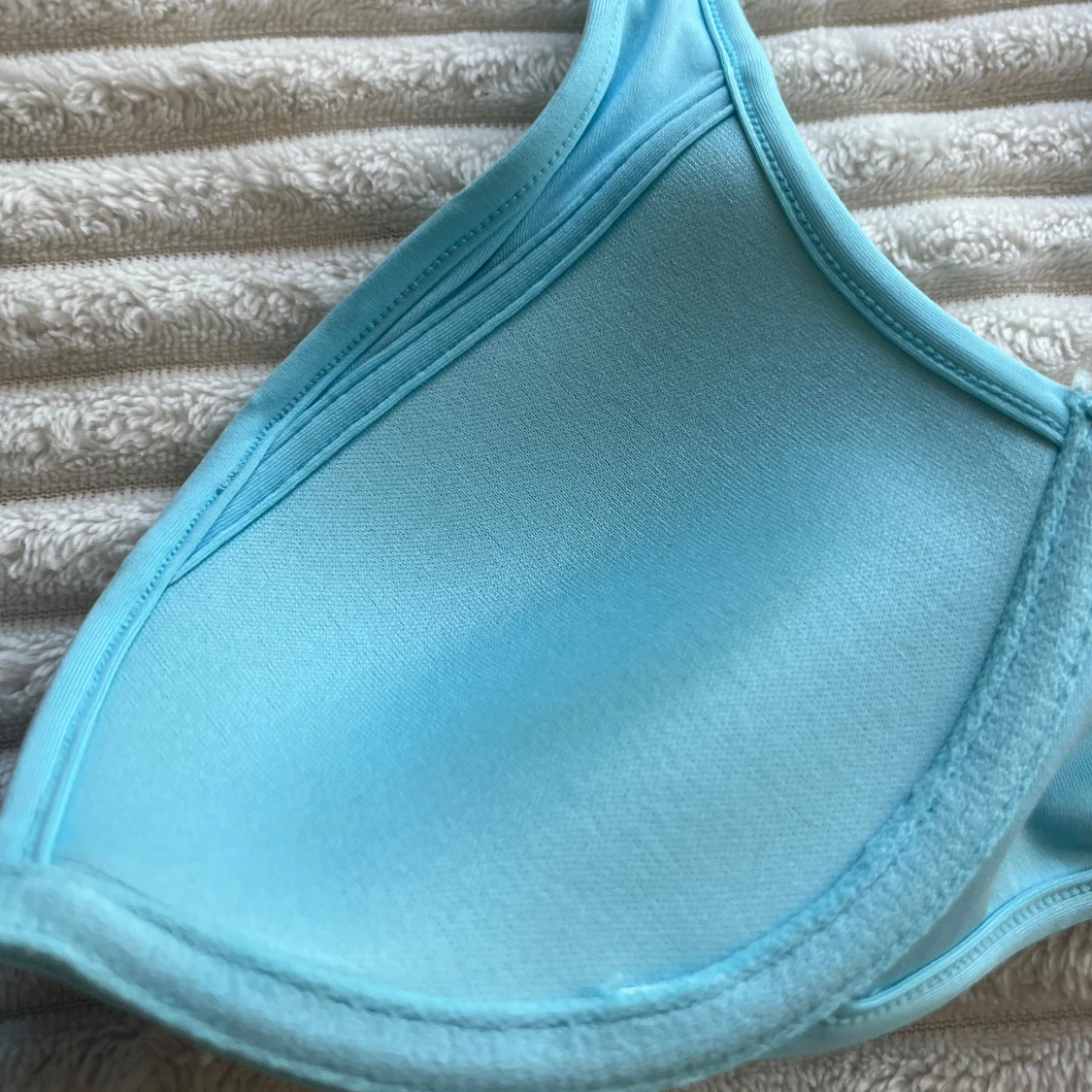 Ljusblå bikini med vadderad topp - 3