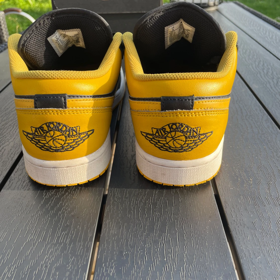 Nike Air Jordan 1 Low svart/gul - 2