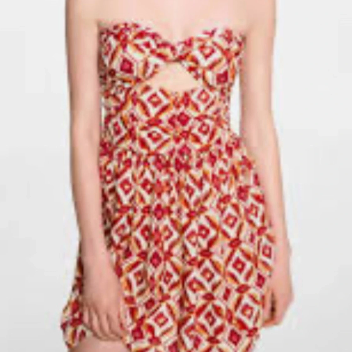 Mönstrad kortklänning från Mango - 1