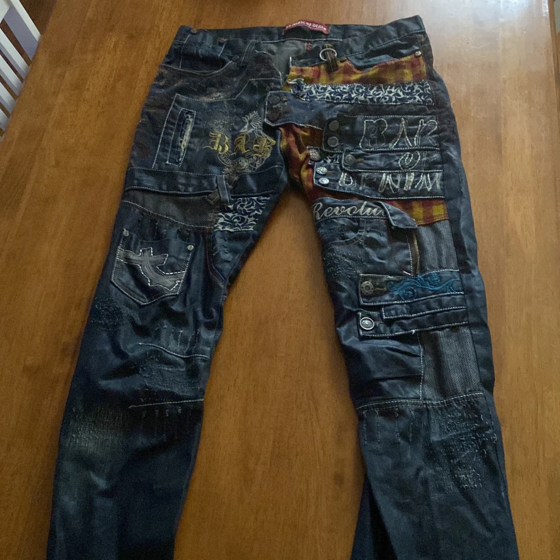 BAR Magic of Denim patchade jeans 34