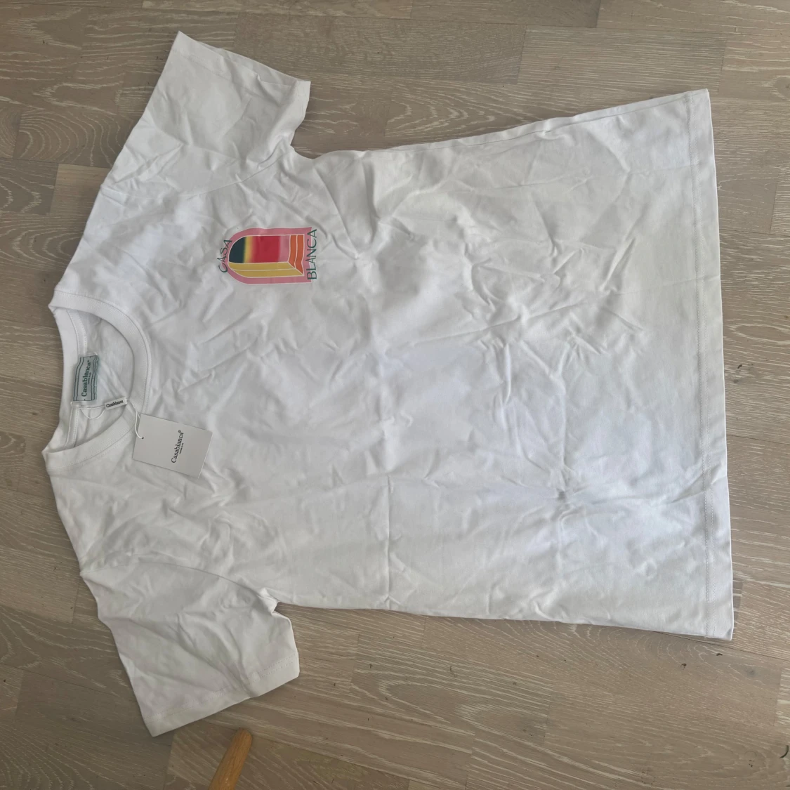 Casablanca Mirror T Shirt White/Pink