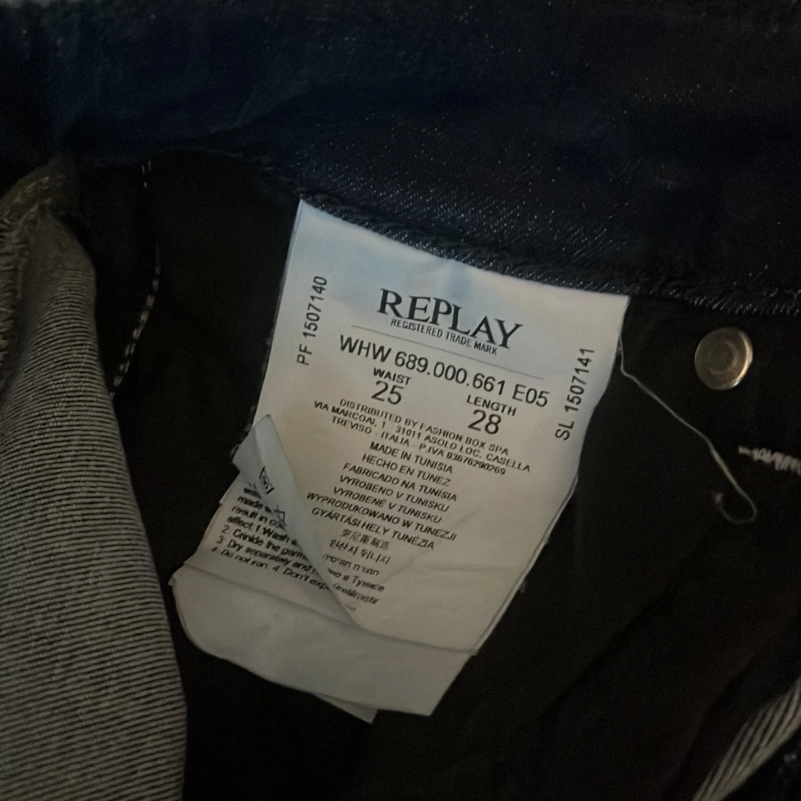 Mörkblå Replay Hyperflex jeans - 2