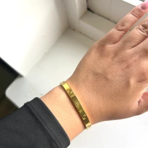 Guldigt armband - Mycket fint armband, aldrig använd. Kan gå ner något i pris vid snabb affär.
