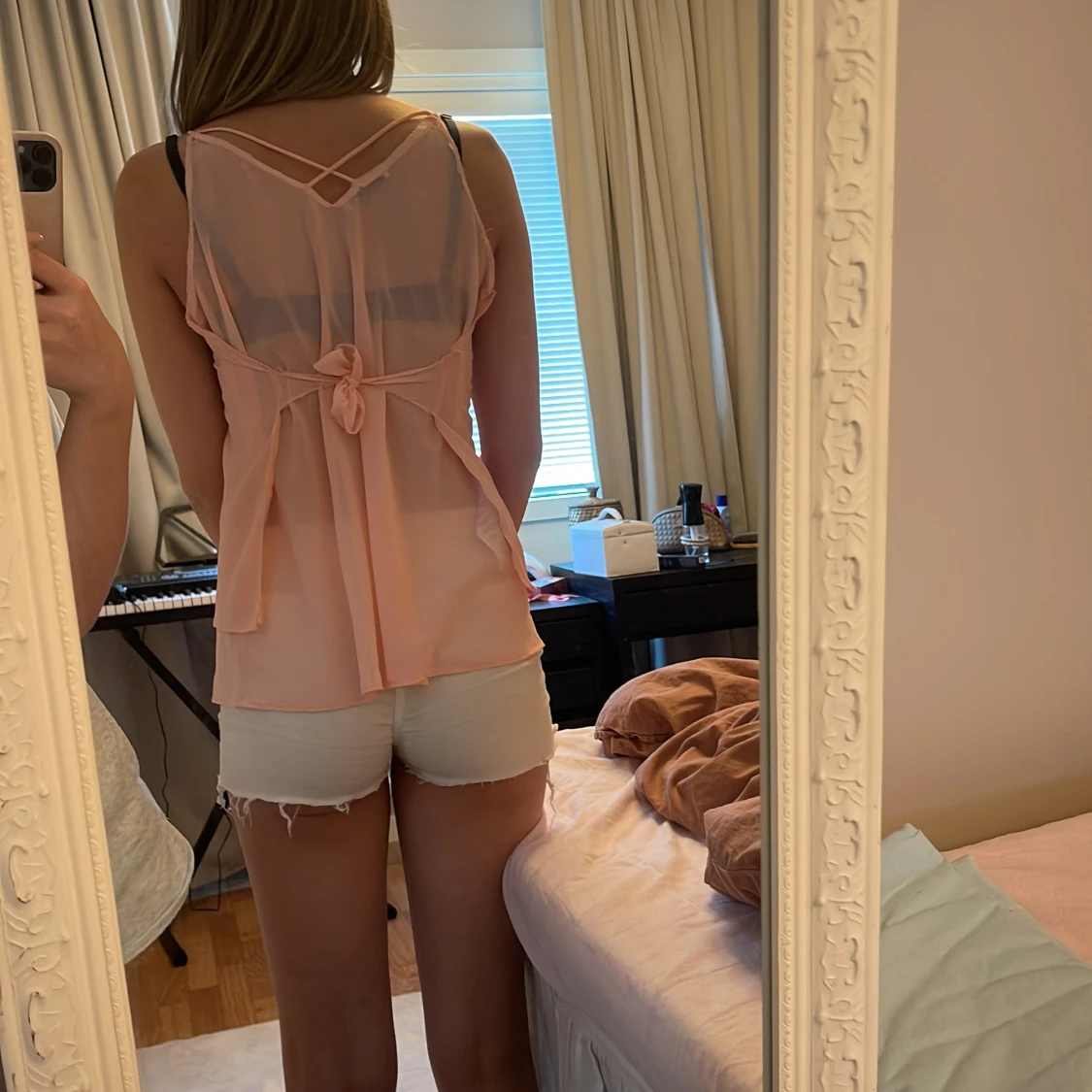 Ljusrosa linnetopp från Pieces - 1