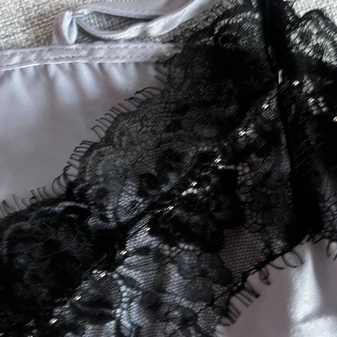 Blå slipklänning med spets H&M Coachella - 2