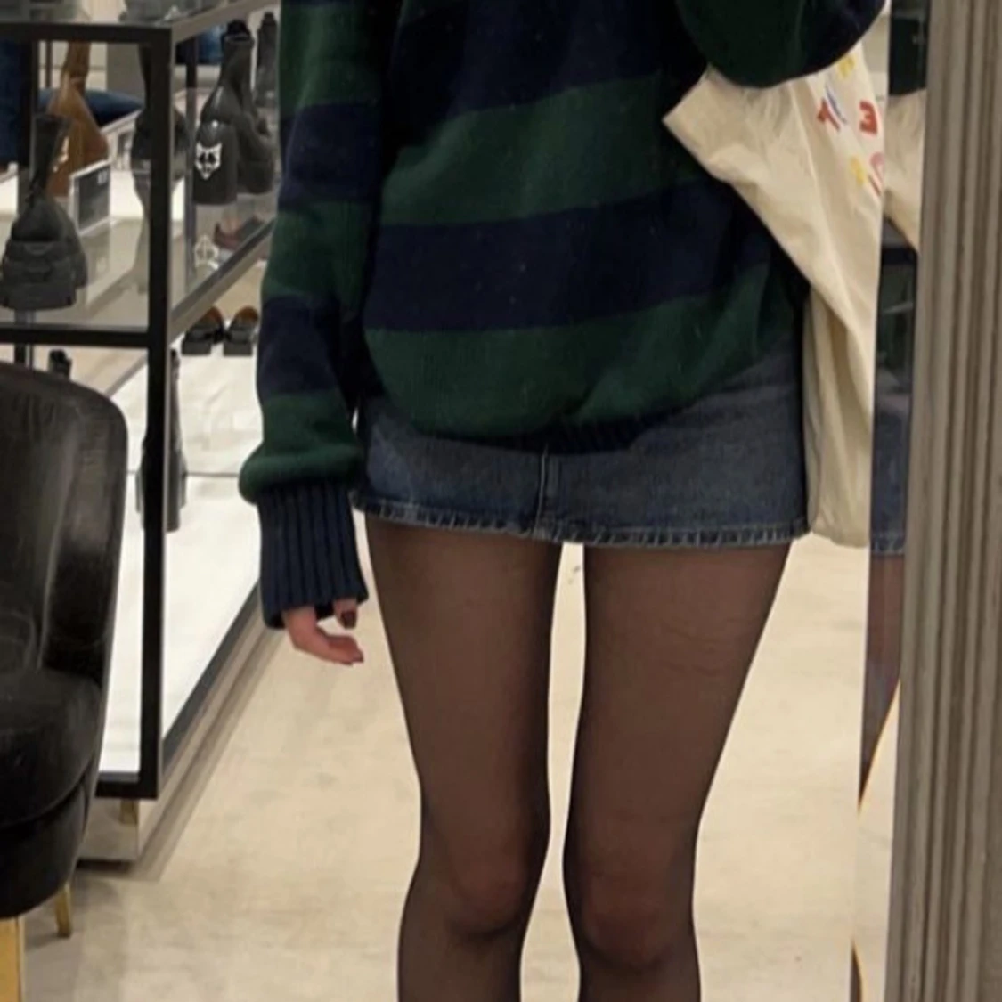 Randig stickad tröja Brandy Melville