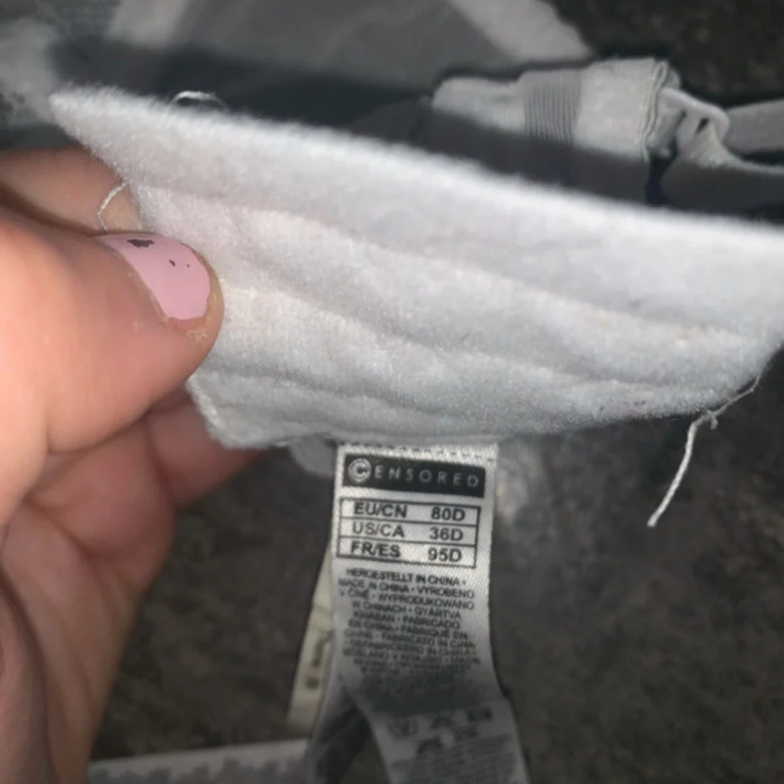 Vit spets-bh från Censored 80D - 1