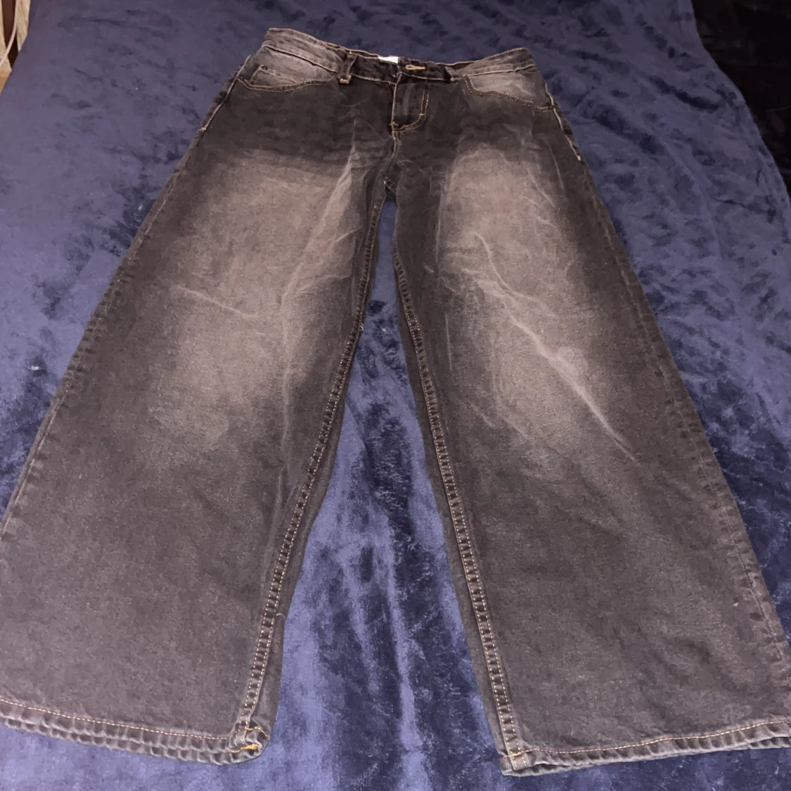 Wide jeans från Motel Rocks, svart - 2