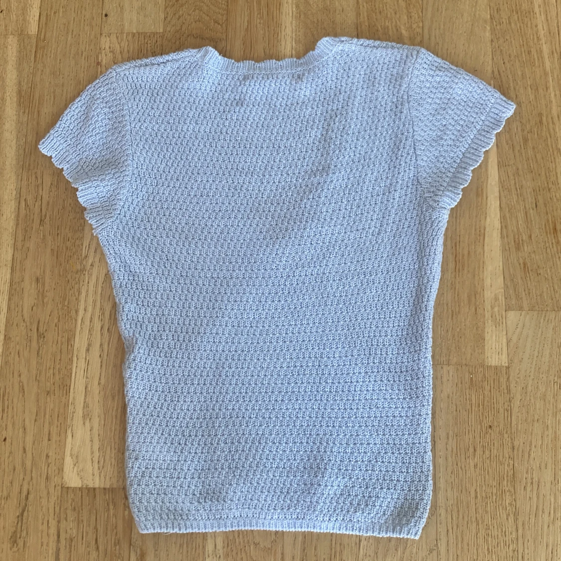 Ljusblå stickad topp Gina Tricot - 2