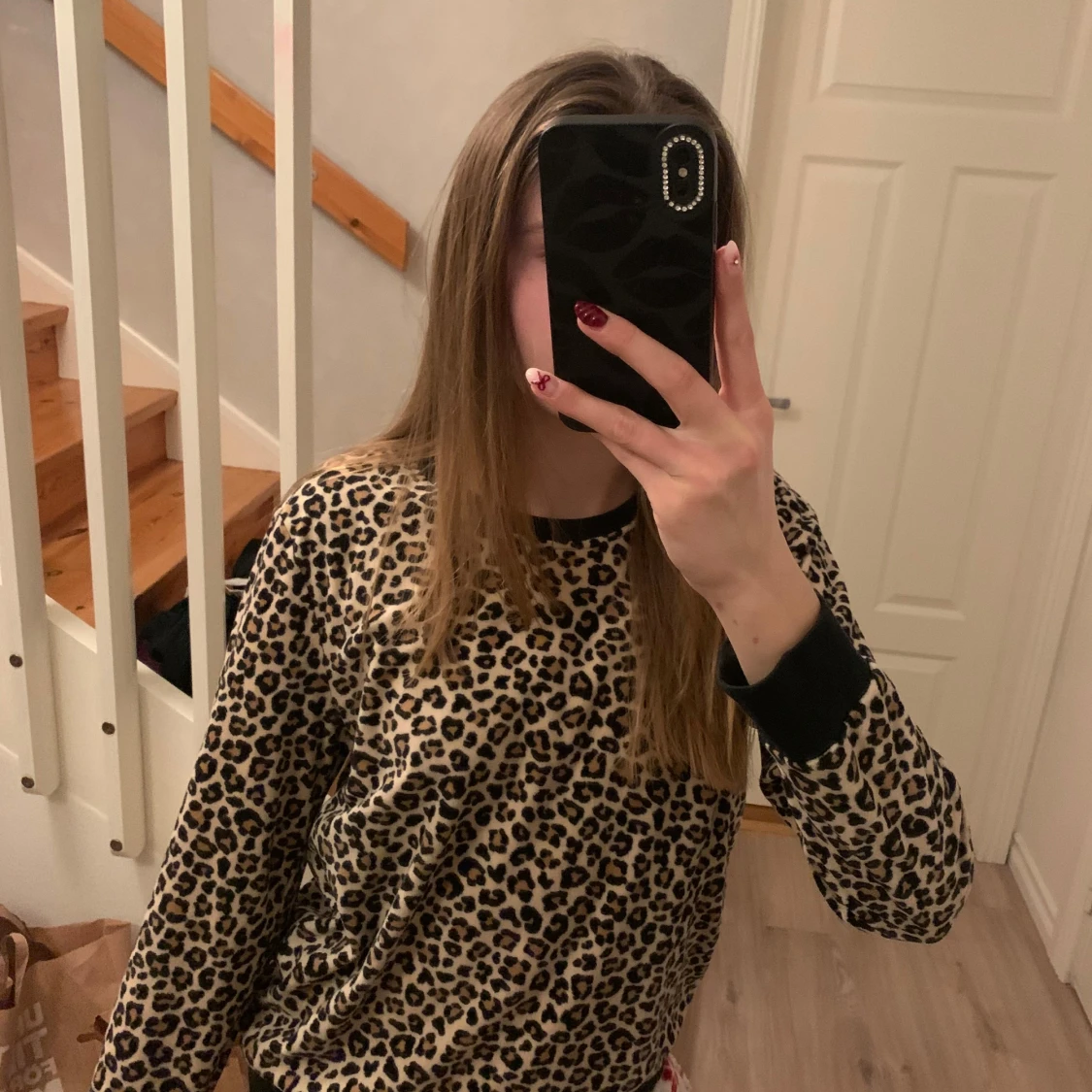 Leopardmönstrad tröja Wild Heart