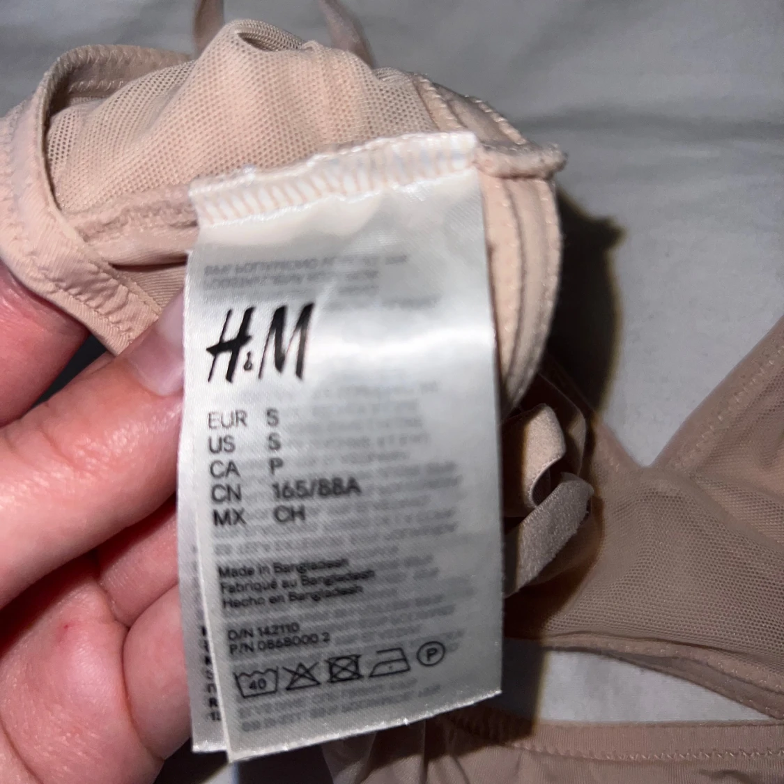 2-pack linnetoppar H&M vit & beige S - 3