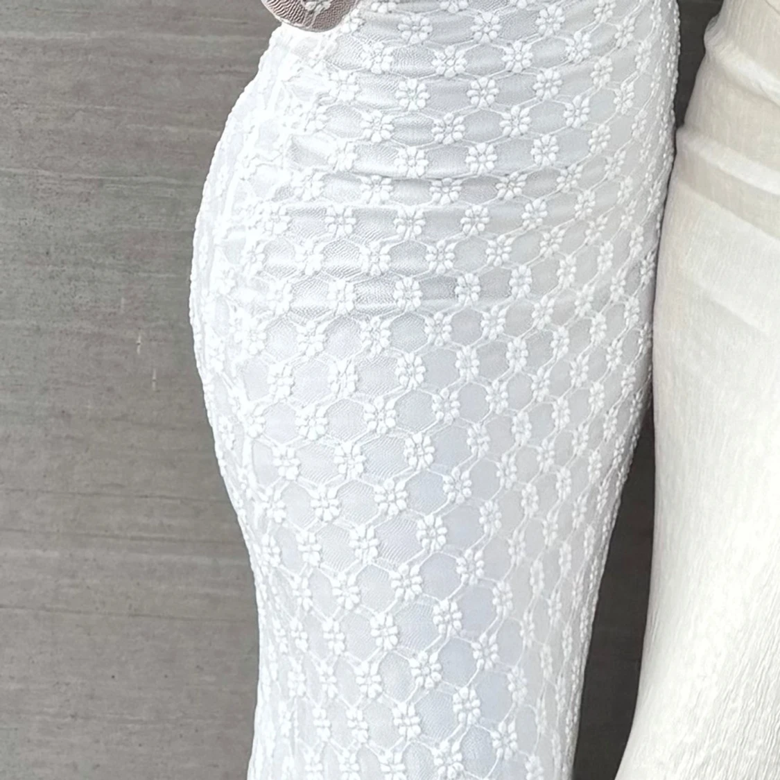 Bardot adoni klänning med spets ärmar  - 1