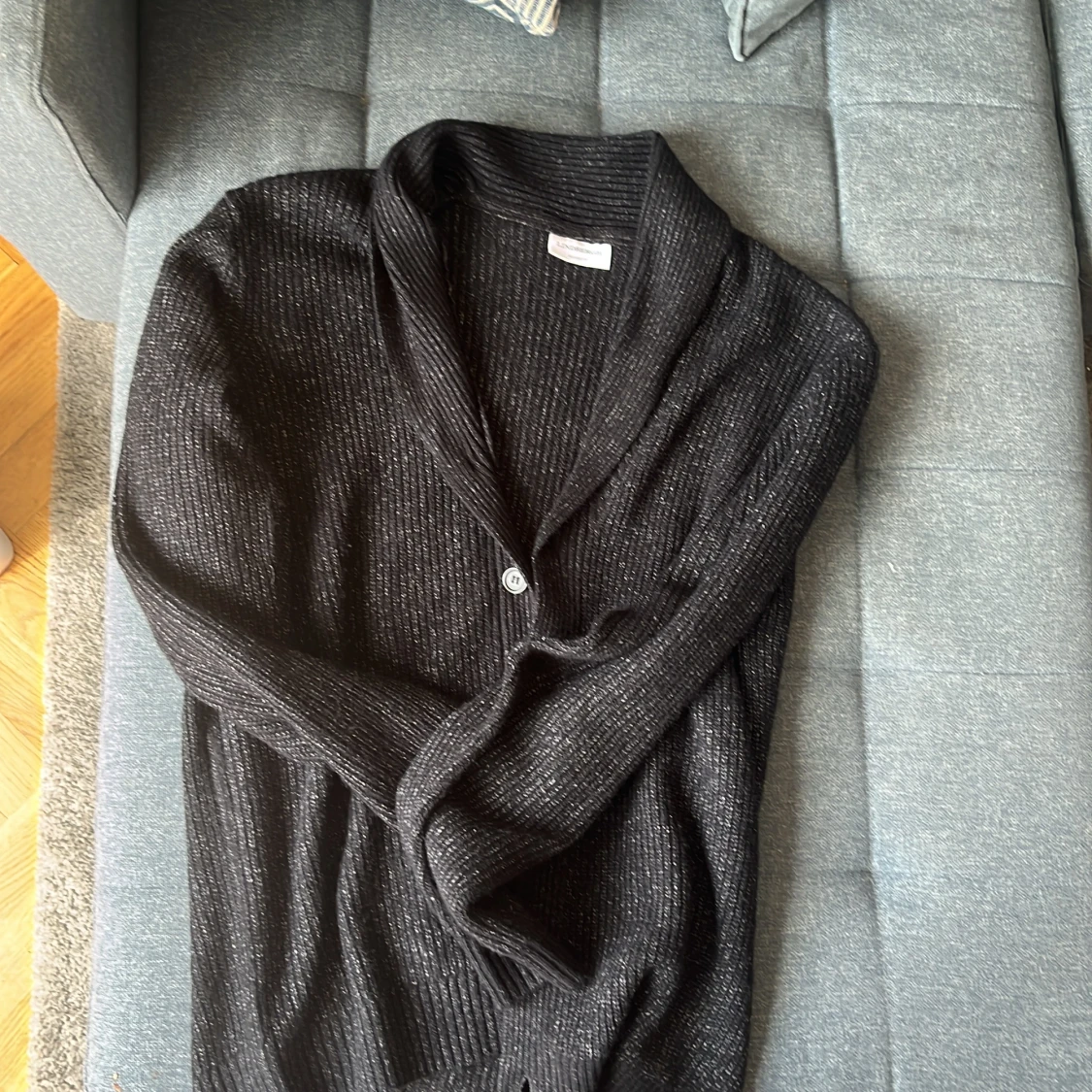 Svart ribbad kofta från Lindbergh - 2