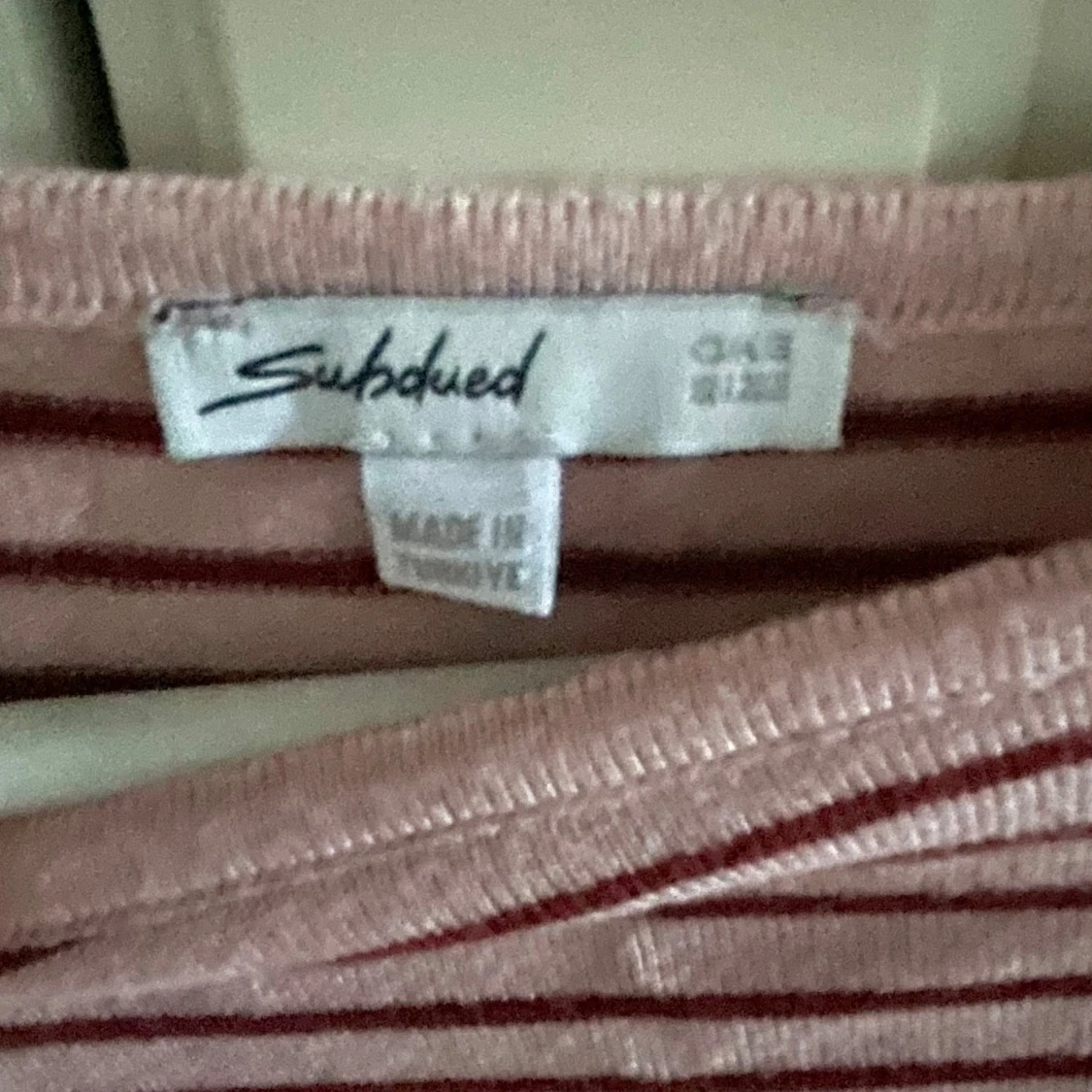 Randig rosa långärmad tröja Subdued - 2