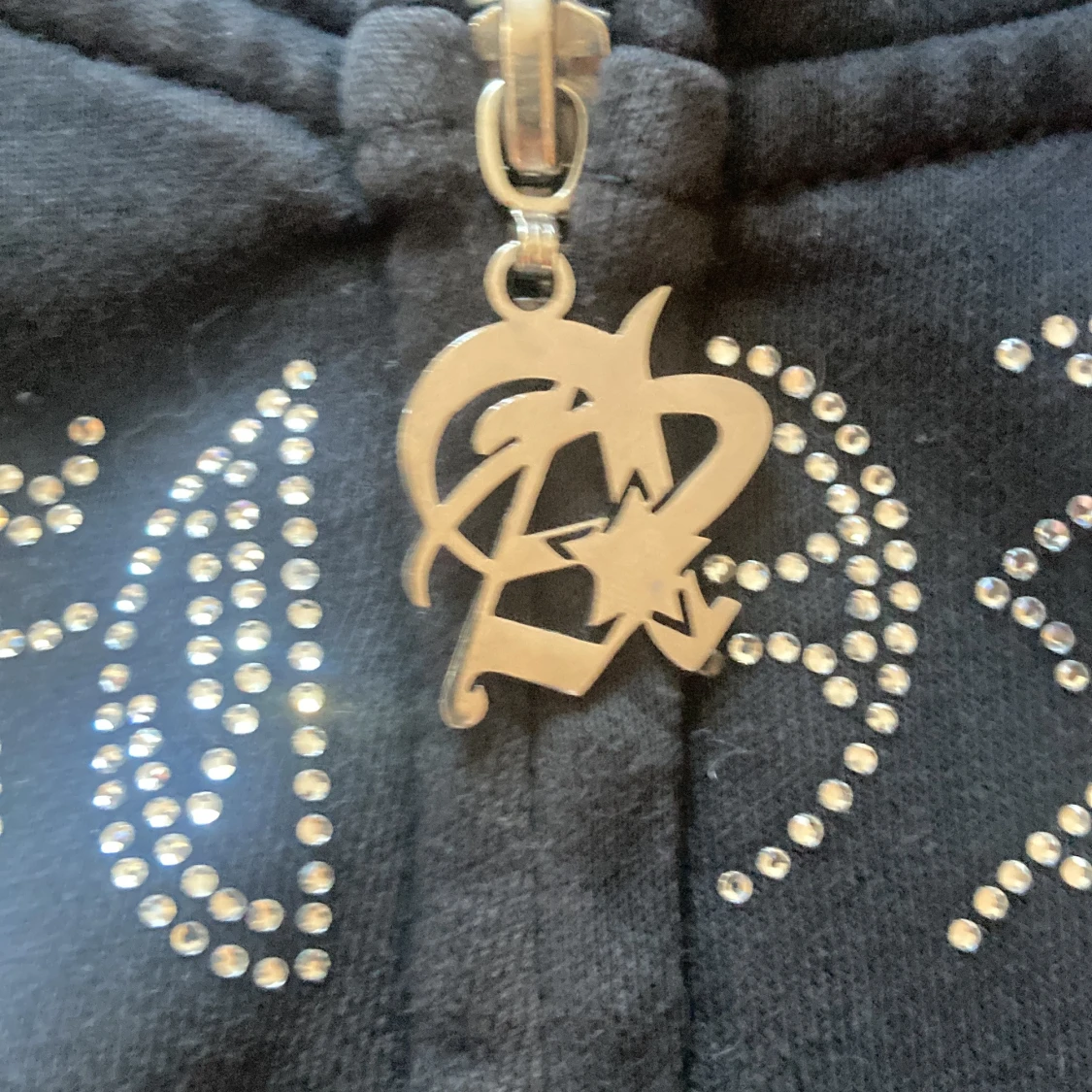 Svart hoodie Aim For The Moon XS - 3