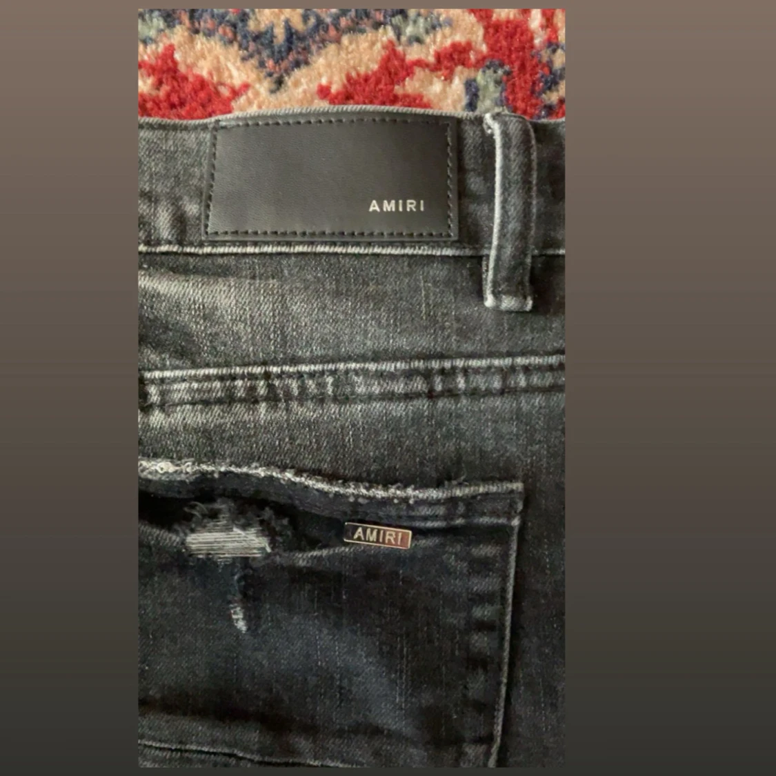 Svarta slim fit jeans från Amiri - 2