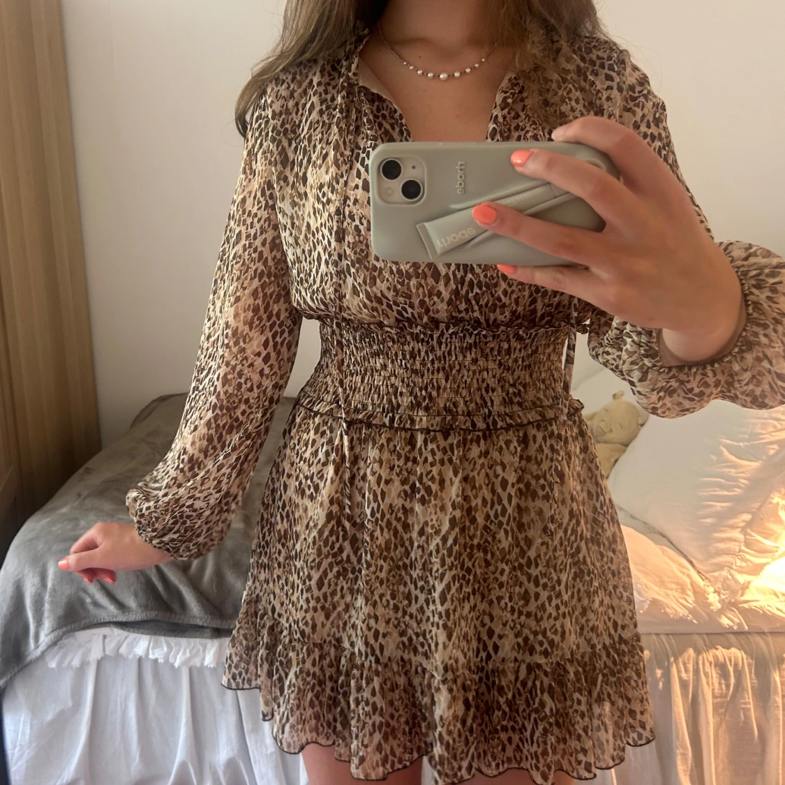 Leopardmönstrad klänning från Zara - 1